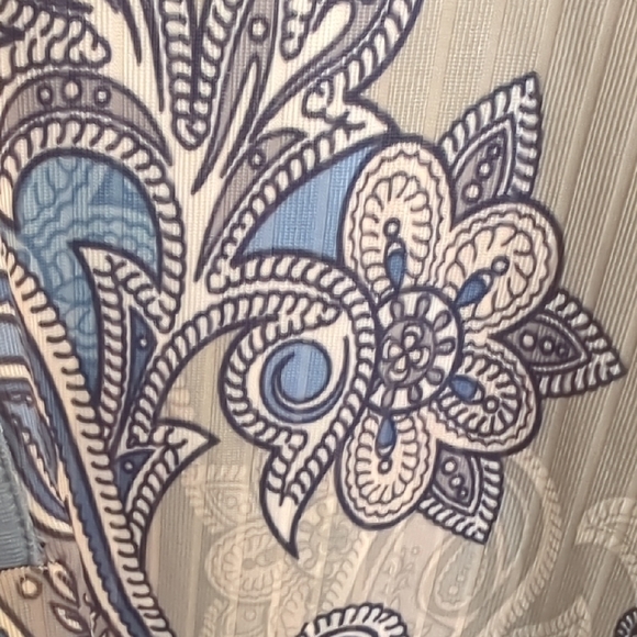 Blue and White Relaxed Hoodie - Picture 7 of 17